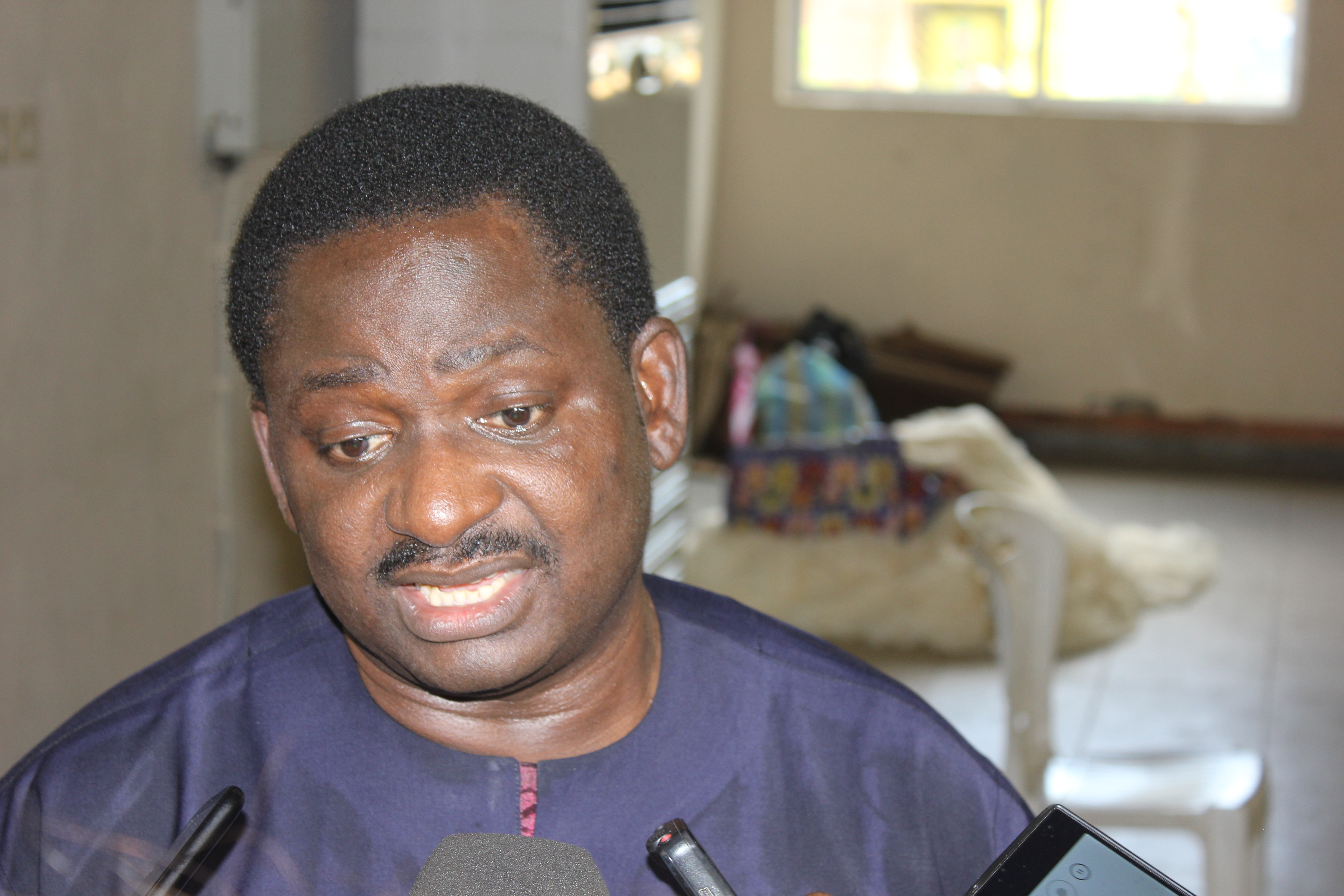 Mr Femi Adesina, Special Adviser to the President on Media and Publicity being interviewed by Journalists at the event! - UNILAG 103.1FM, THE SUN NEWSPAPERS, TVC AND THE GUARDIAN NEWSPAPERS!